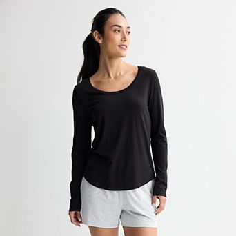 Women's Sonoma Goods For Life® Long Sleeve Scoop Neck Pajama Tee