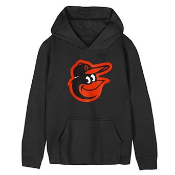 Preschool Outerstuff Black Baltimore Orioles Primary Logo Fleece Hoodie