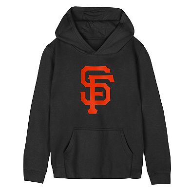 Preschool Outerstuff Black San Francisco Giants Primary Logo Fleece Hoodie