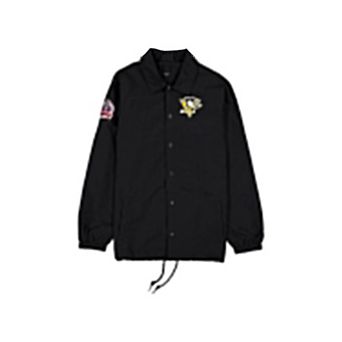 Men's New Era Black Pittsburgh Penguins Champs Full-Snap Jacket