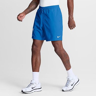 Men's Nike Blue Detroit Lions Form Shorts