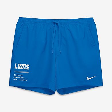 Men's Nike Blue Detroit Lions Form Shorts