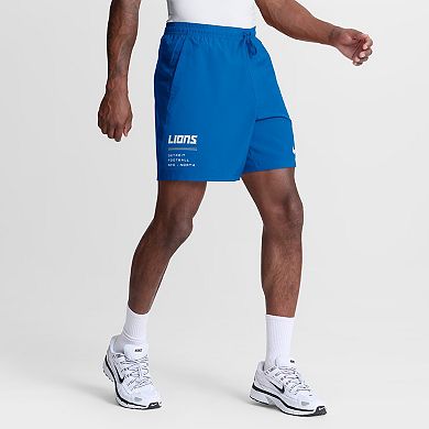 Men's Nike Blue Detroit Lions Form Shorts