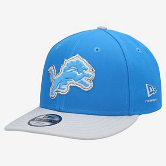 Youth New Era Blue/Silver Detroit Lions 2026 NFL Draft Pre-Curved 9FIFTY Snapback Hat