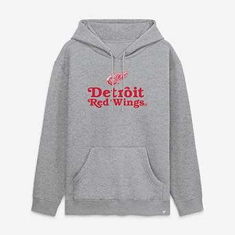 Men's Fanatics Heather Gray Detroit Red Wings Home Fleece Hoodie