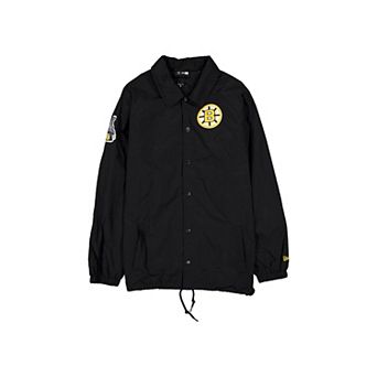 Men's New Era Black Boston Bruins Champs Full-Snap Jacket
