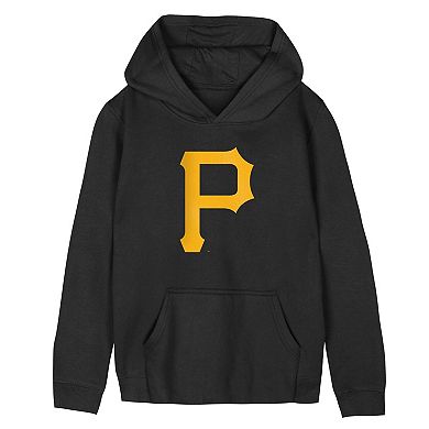 Preschool Outerstuff Black Pittsburgh Pirates Primary Logo Fleece Hoodie
