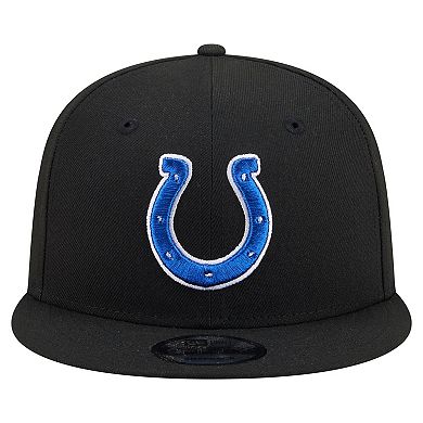 Men's New Era Black Indianapolis Colts 9FIFTY Snapback Hat