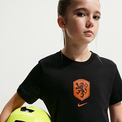 Youth Nike Black Netherlands National Team Crest T-Shirt