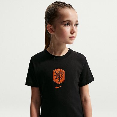 Youth Nike Black Netherlands National Team Crest T-Shirt
