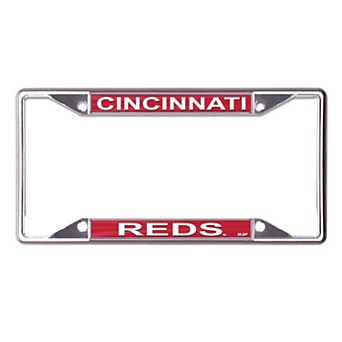 WinCraft Cincinnati Reds Printed Wordmark Metal License Plate Frame