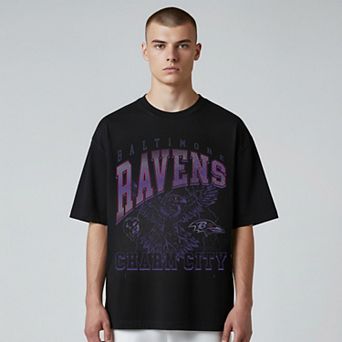 Unisex The Wild Collective Black Baltimore Ravens Charm City Football T-Shirt