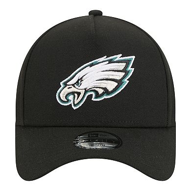 Youth New Era Black Philadelphia Eagles 9FORTY A-Frame Adjustable Hat