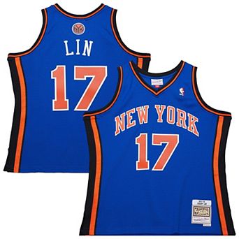 Men's Mitchell & Ness Jeremy Lin Blue New York Knicks 2011/12 Swingman Jersey