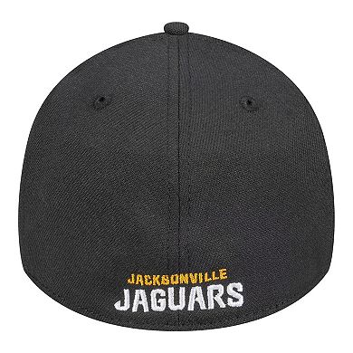 Men's New Era Black Jacksonville Jaguars Core Team 39THIRTY Flex Hat
