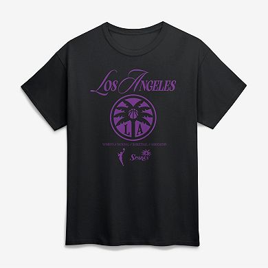 Unisex Logo Athletic Black Los Angeles Sparks In Motion T-Shirt
