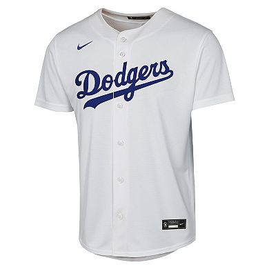 Youth Nike Edwin Díaz White Los Angeles Dodgers Baseline Jersey