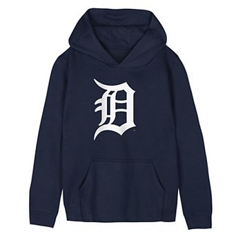 Preschool Outerstuff Navy Detroit Tigers Primary Logo Fleece Hoodie