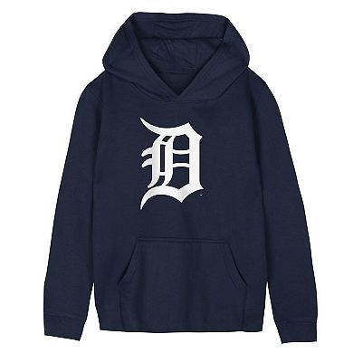 Preschool Outerstuff Navy Detroit Tigers Primary Logo Fleece Hoodie
