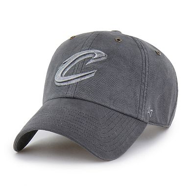 Men's Carhartt x '47 Charcoal Cleveland Cavaliers Clean Up Adjustable Hat