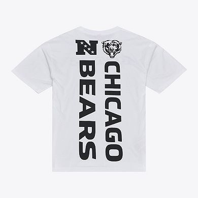 Men's Mitchell & Ness White Chicago Bears Monochrome T-Shirt