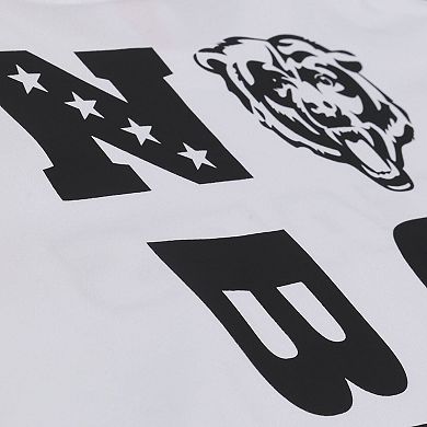Men's Mitchell & Ness White Chicago Bears Monochrome T-Shirt