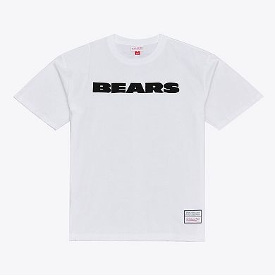Men's Mitchell & Ness White Chicago Bears Monochrome T-Shirt
