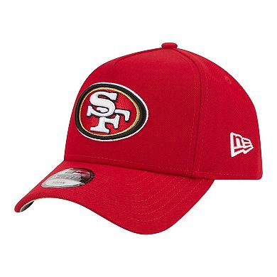Youth New Era Scarlet San Francisco 49ers 9FORTY A-Frame Adjustable Hat