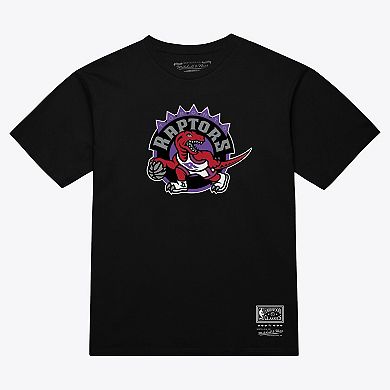 Unisex Mitchell & Ness Black Toronto Raptors Hardwood Classics Arch T-Shirt