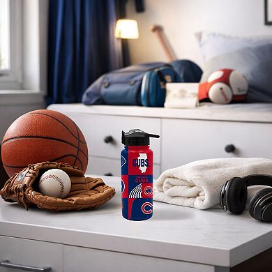 Pegasus Chicago Cubs 32oz. Local Slogan Press Top Water Bottle