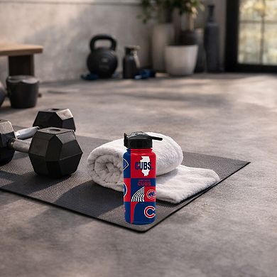 Pegasus Chicago Cubs 32oz. Local Slogan Press Top Water Bottle