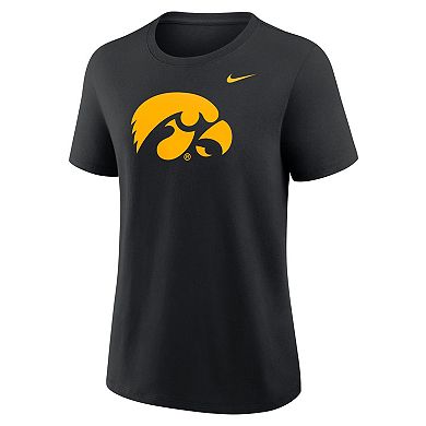 Women's Nike Black Iowa Hawkeyes Primary Logo T-Shirt