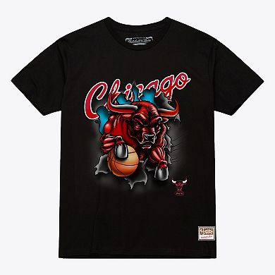 Men's Mitchell & Ness Black Chicago Bulls Breakthrough T-Shirt