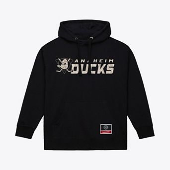 Men's Mitchell & Ness Black Anaheim Ducks True Timber Camo Hoodie