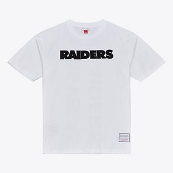 Men's Mitchell & Ness White Las Vegas Raiders Monochrome T-Shirt