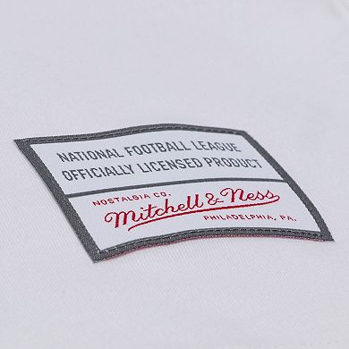 Men's Mitchell & Ness White Detroit Lions Monochrome T-Shirt
