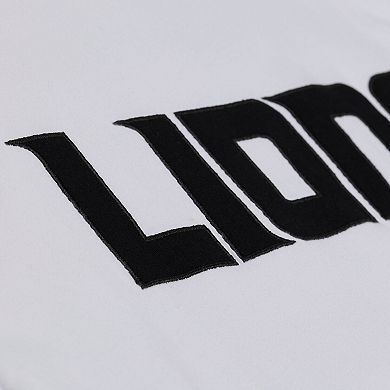 Men's Mitchell & Ness White Detroit Lions Monochrome T-Shirt