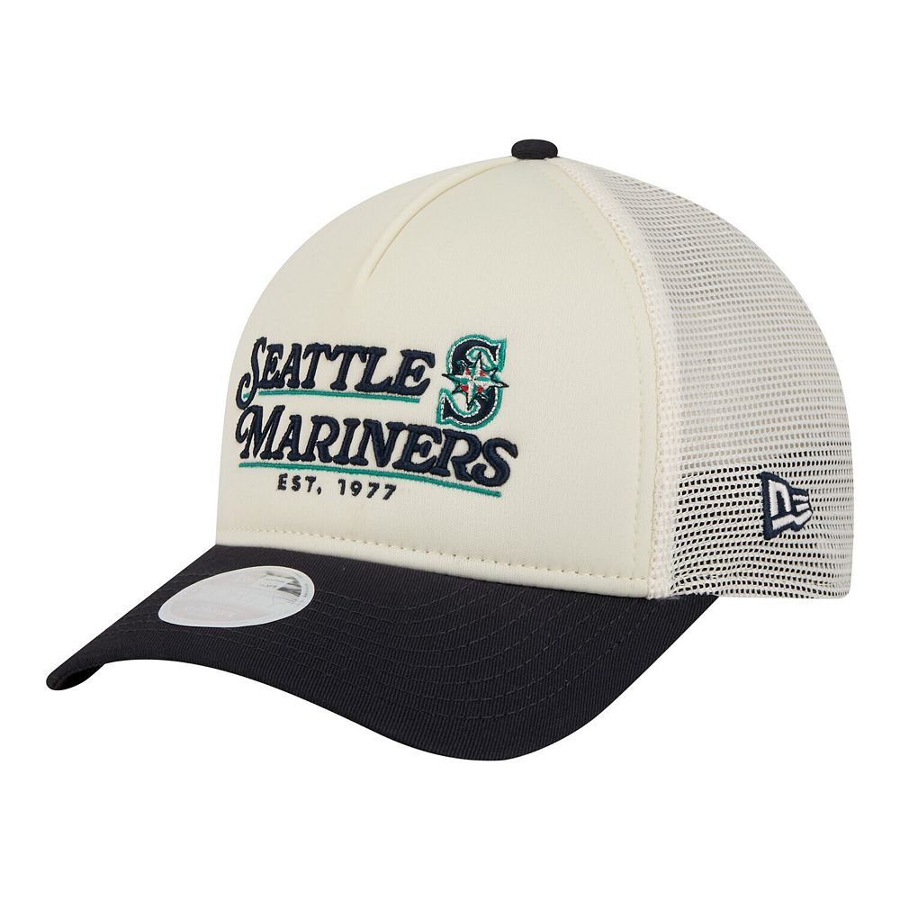 Women's New Era Light Beige/Navy Seattle Mariners Retro 9FORTY M-Crown ...