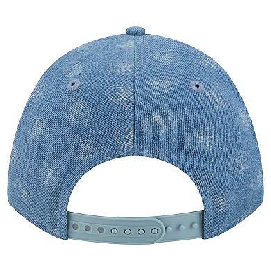 Women's New Era Denim San Francisco 49ers A-Frame 9FORTY Adjustable Hat