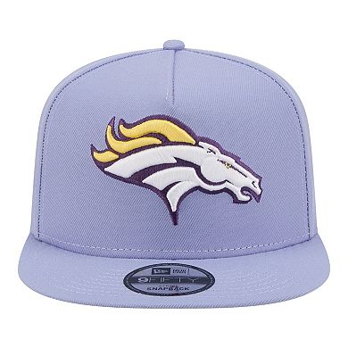 Men's New Era Lavender Denver Broncos Bloom A-Frame 9FIFTY Snapback Hat