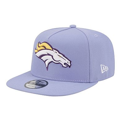 Men's New Era Lavender Denver Broncos Bloom A-Frame 9FIFTY Snapback Hat