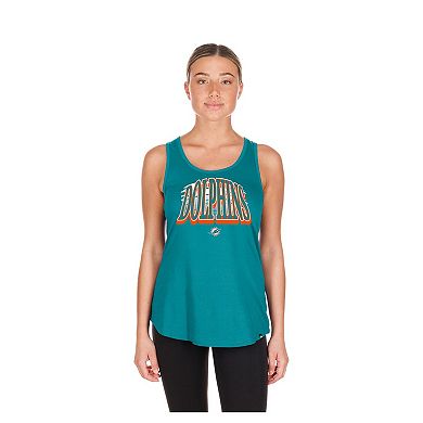 Women's New Era Aqua Miami Dolphins Summer Tank Top