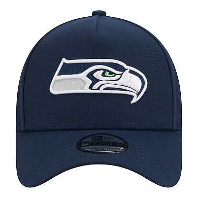 Youth New Era College Navy Seattle Seahawks 9FORTY A-Frame Adjustable Hat