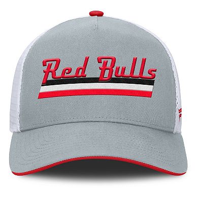Men's Fanatics Gray New York Red Bulls Knuckle Trucker Adjustable Hat