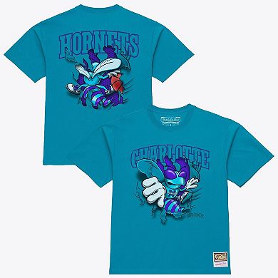 Men's Mitchell & Ness Teal Charlotte Hornets Breakthrough T-Shirt