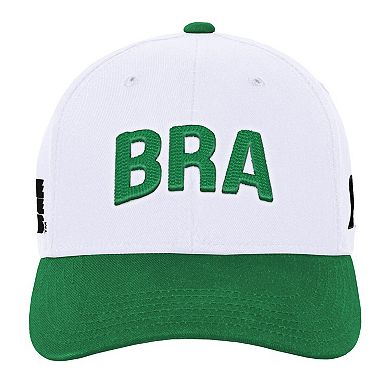 Men's Outerstuff White Brazil National Team FIFA World Cup 2026 International Snapback Hat