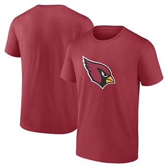 Men's Logo Athletic Cardinal Arizona Cardinals Primary Logo T-Shirt
