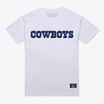 Men's Mitchell & Ness White Dallas Cowboys Monochrome T-Shirt