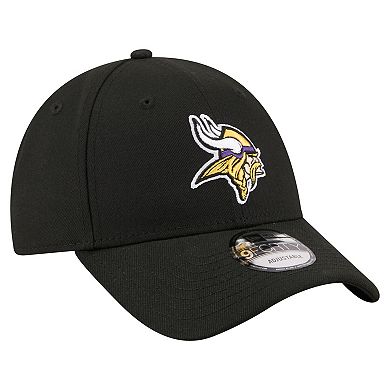 Men's New Era Black Minnesota Vikings Core Team 9FORTY Adjustable Hat