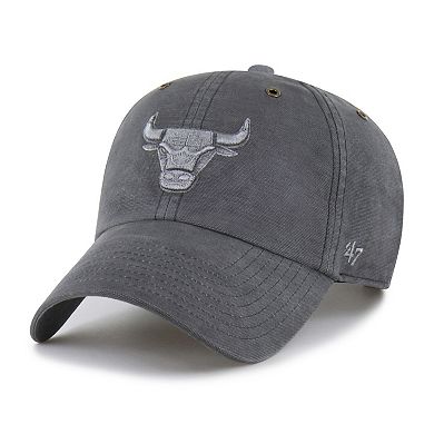 Men's Carhartt x '47 Charcoal Chicago Bulls Clean Up Adjustable Hat